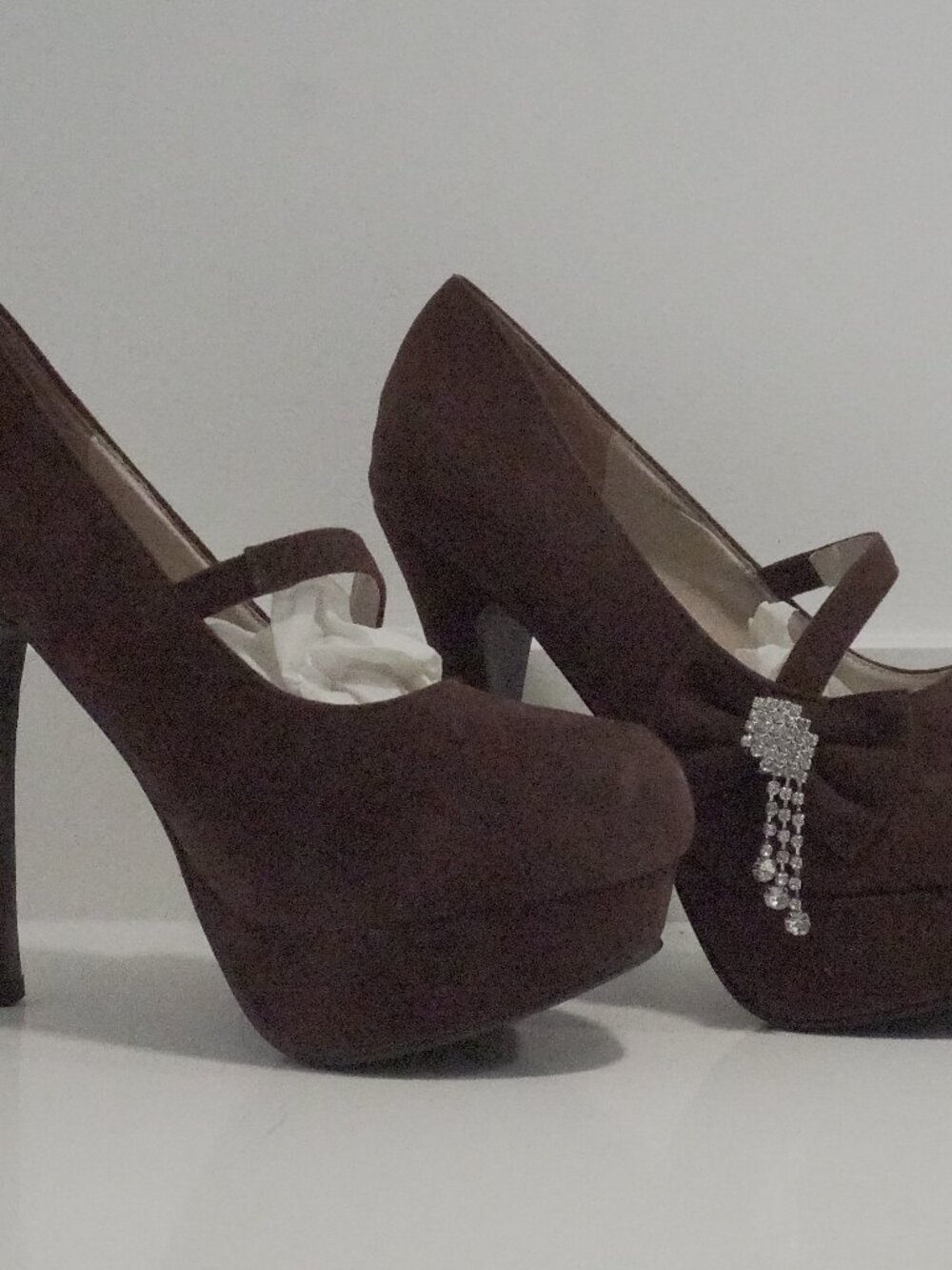 brown heels